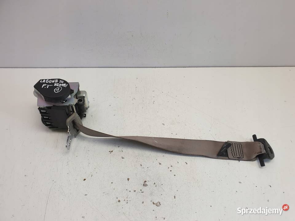 PAS BEZPIECZEŃSTWA prawy TYŁ Renault Laguna III Pasy bezpieczeństwa Rudka