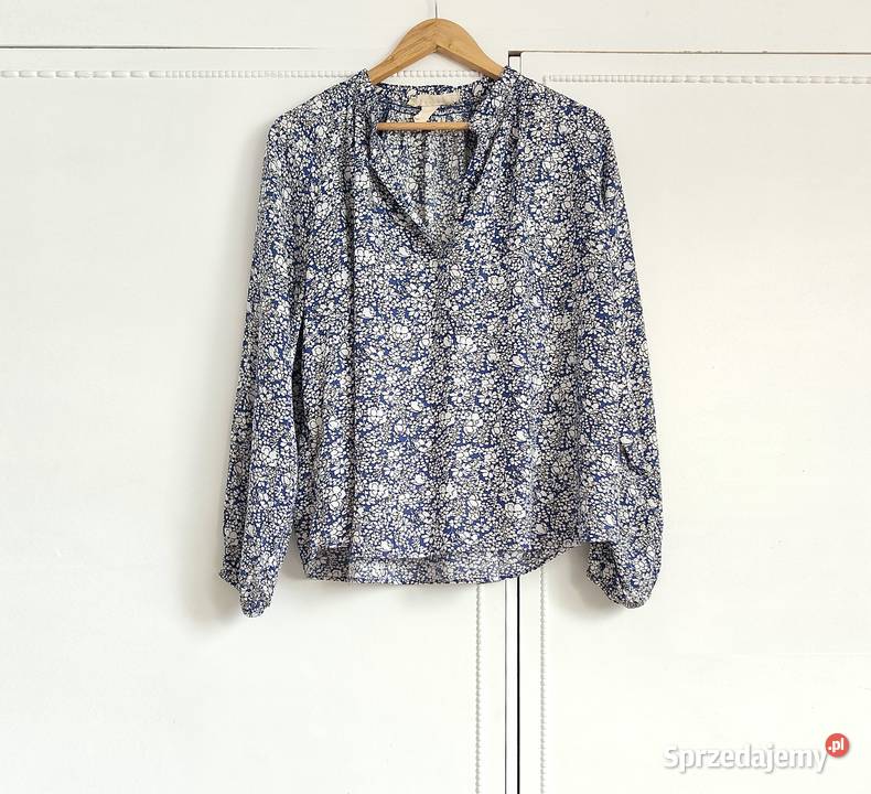 Bluzka HM LOGG 42 boho cottagecore floral kwiaty Szczecin