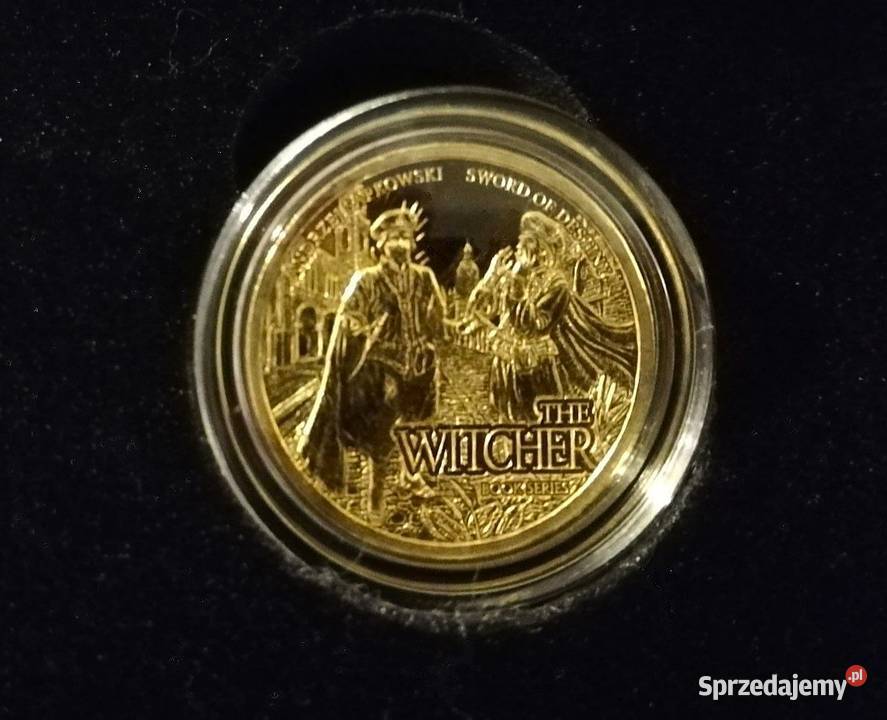 WIEDŹMIN WITCHER Złota moneta MIECZ opolskie