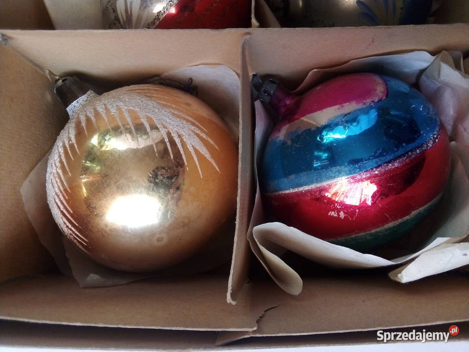 stare bombki vintage PRL Częstochowa