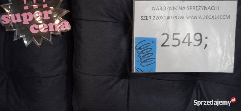 NAROŻNIK NA SPRĘŻYNACH Chełmża sprzedam