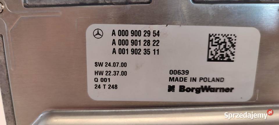 MERCEDES W247 REGULATOR NAPIĘCIA A00090002954 Pozostałe