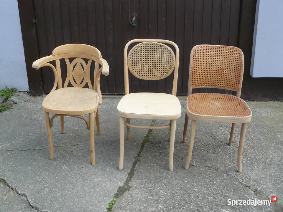 Stare krzesła gięte