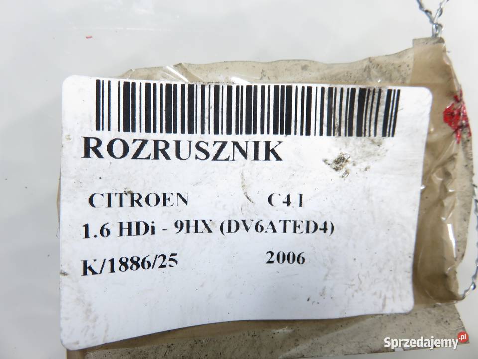 ROZRUSZNIK CITROEN C4 I 16 HDi 9640825280 małopolskie