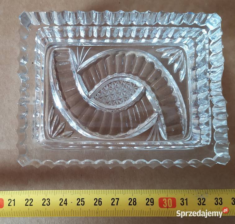 403 POPIELNICZNKA szklana stara PRL 2 PIĘKNA łódzkie Łódź sprzedam