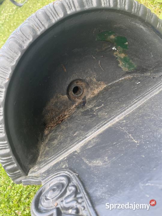 Stary żeliwny zlew ogrodowy umywalka kran Bystrzyca Kłodzka