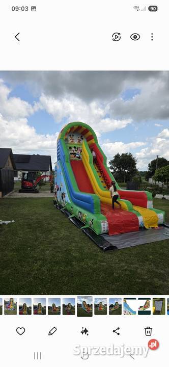 Dmuchaniec Zjeżdżalnia Na Urodziny Komunie Wata Obsługa imprez Majdan Górny