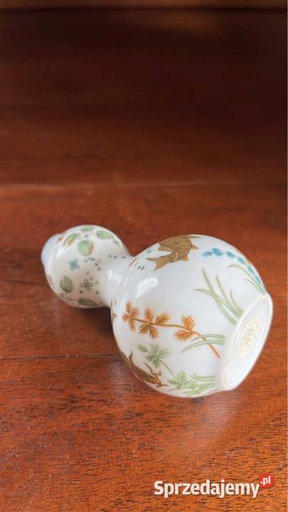 Japoński miniaturowy wazon lata 90 XX wiek Porcelana i szkło Gdańsk