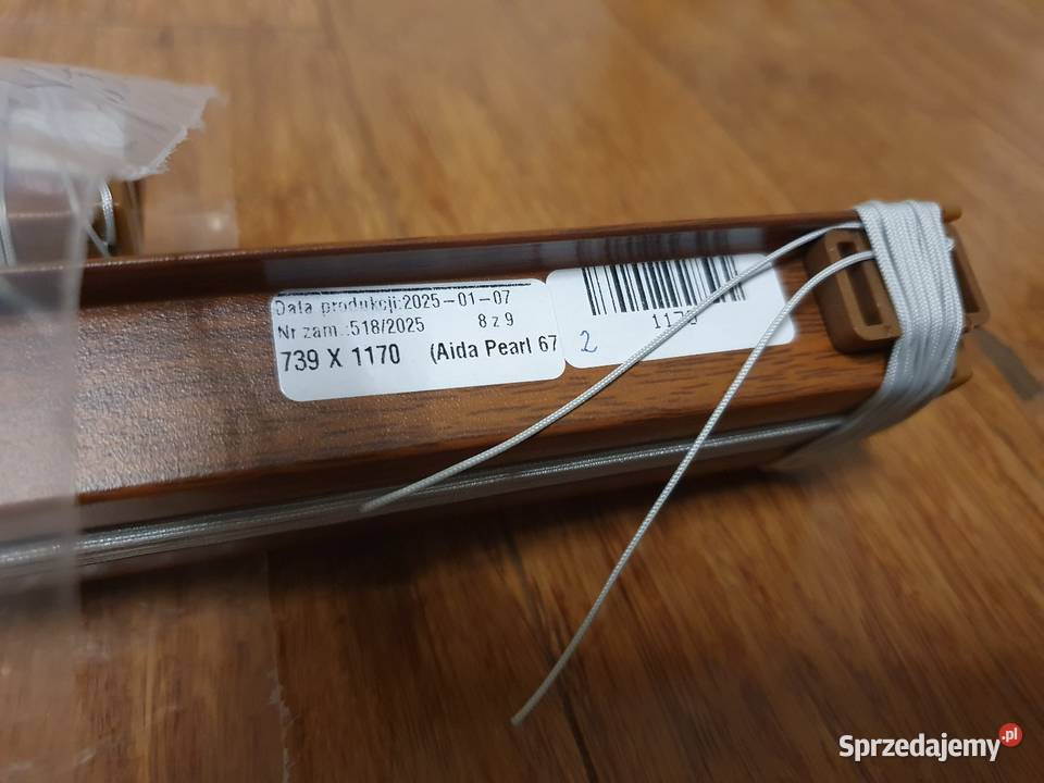 Plisy rolety plisowane żaluzje jasny dąb szary szary Jelenia Góra