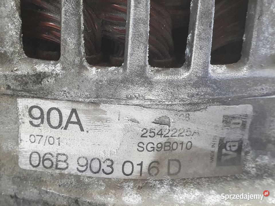 VW Passat B5 16 8V ALTERNATOR Valeo 06B903016D osobowe Janów