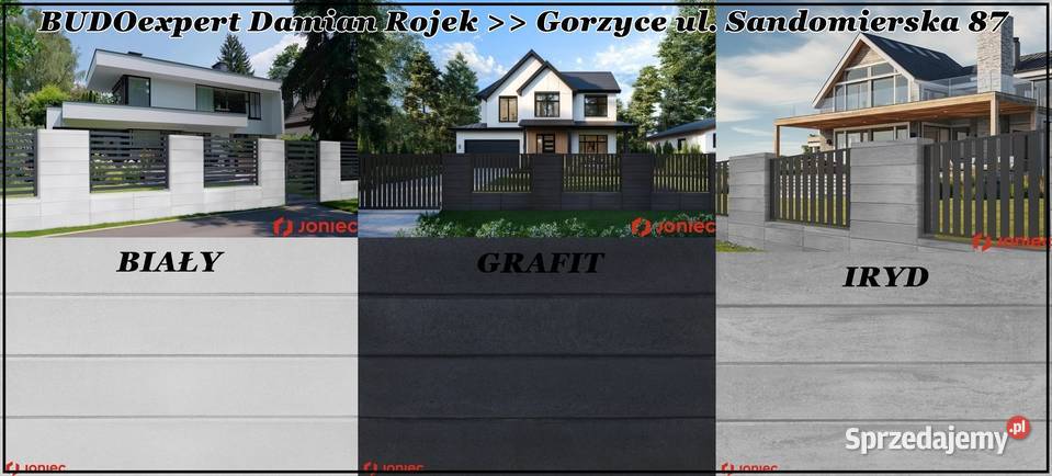 Nowoczesny bloczek na ogrodzenie Joniec Roma Stalowa Wola