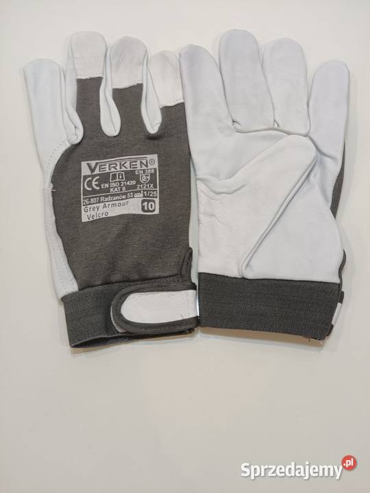 VERKEN Rękawice ochronne skórzane Grey Armour Lublin