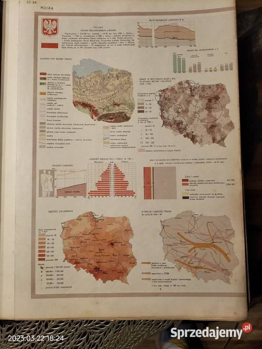 Atlas Świata PWN 1962 Słonawy