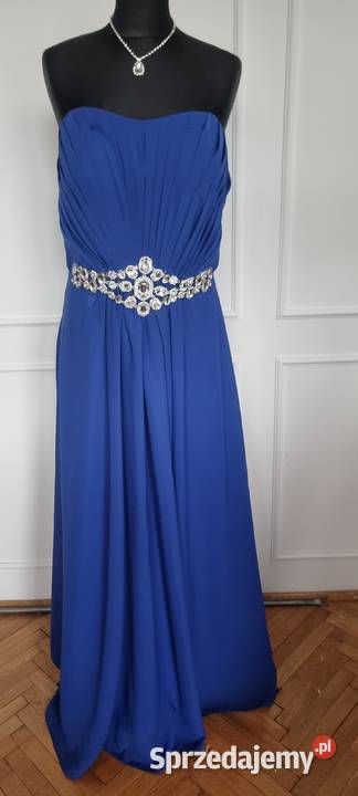 Sprzedam śliczną grantową sukienkę rozmiar 4246 niebieski podlaskie Białystok