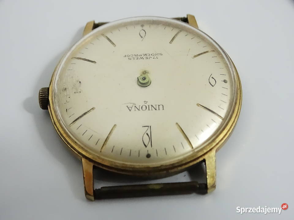 Zegarek mechaniczny UNIONA 17 Jewels Vintage PRL Biłgoraj