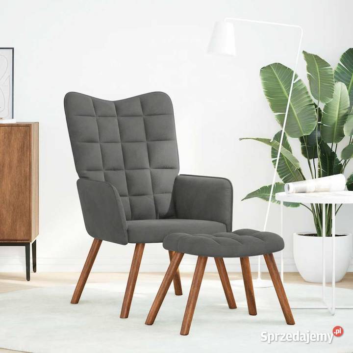 vidaXL Fotel relaksacyjny ze stołkiemSKU4016822 Warszawa
