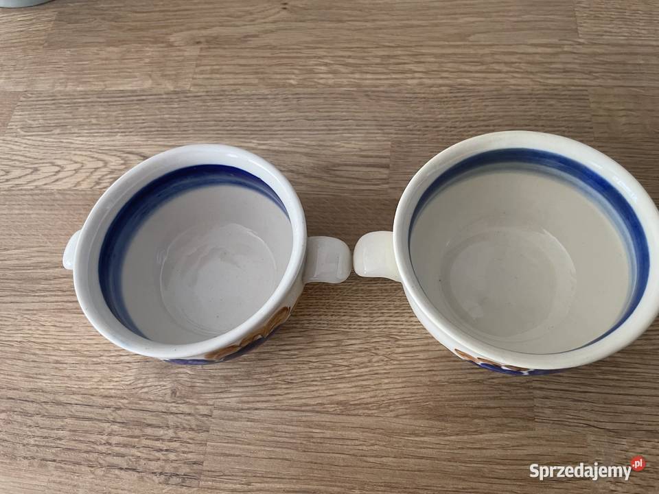 Włocławek fajansowa bulionówka PRL Pruszcz Gdański