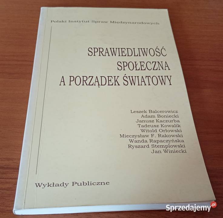 Sprawiedliwość społeczna a porządek światowy