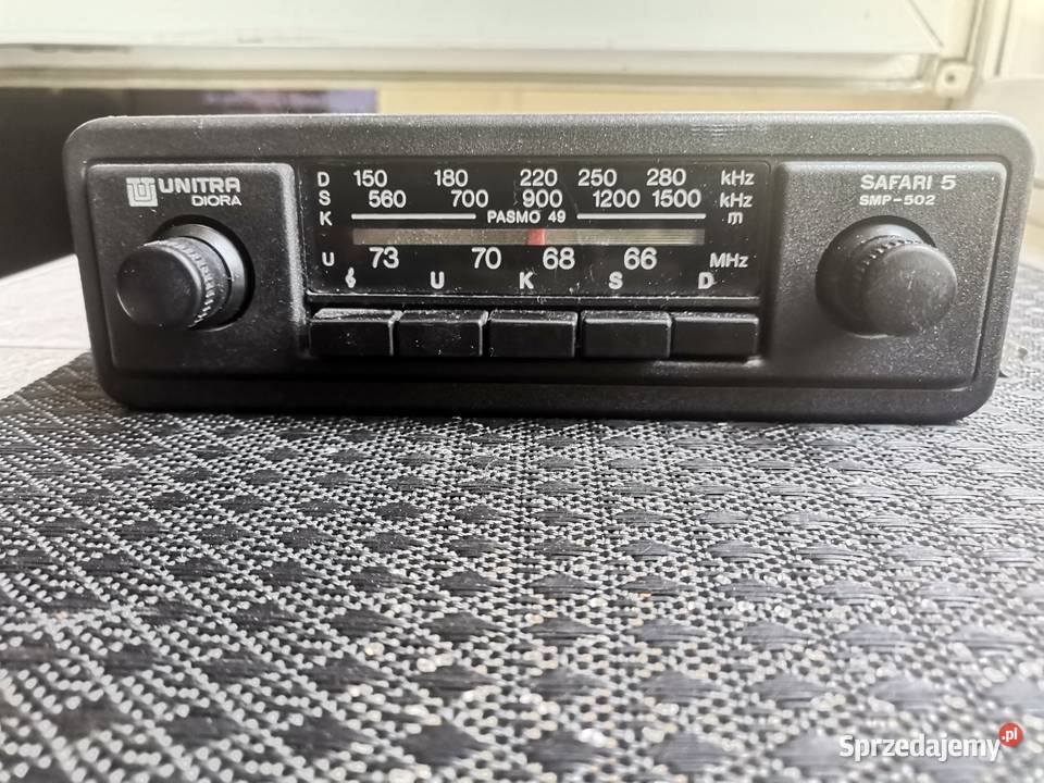 Radio samochodowe Safari 5 SMP 502 z czasów PRL Kraków sprzedam