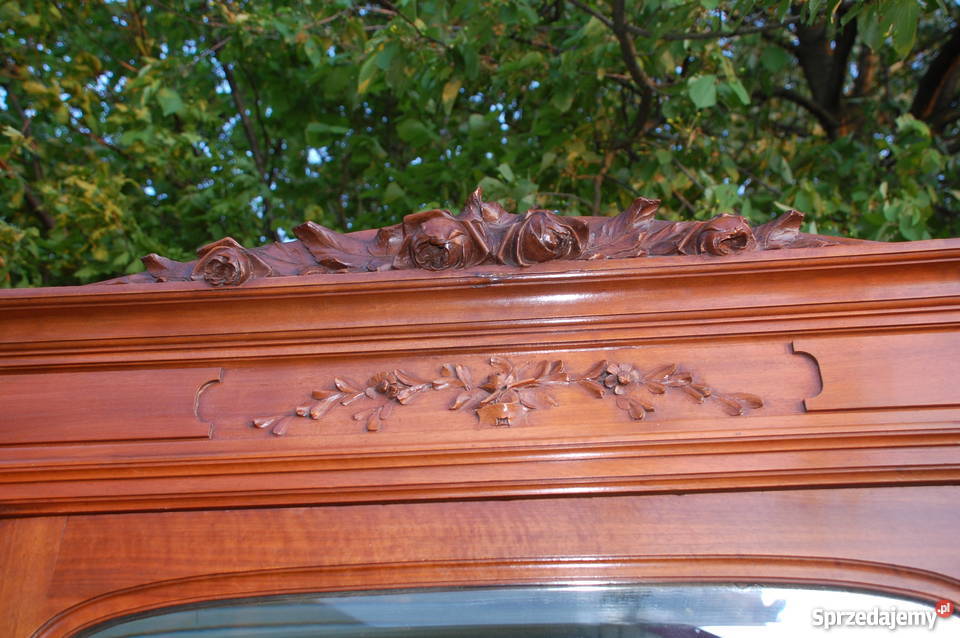 Francuska piękna szafa z kryształowym lustrem z Lublin sprzedam