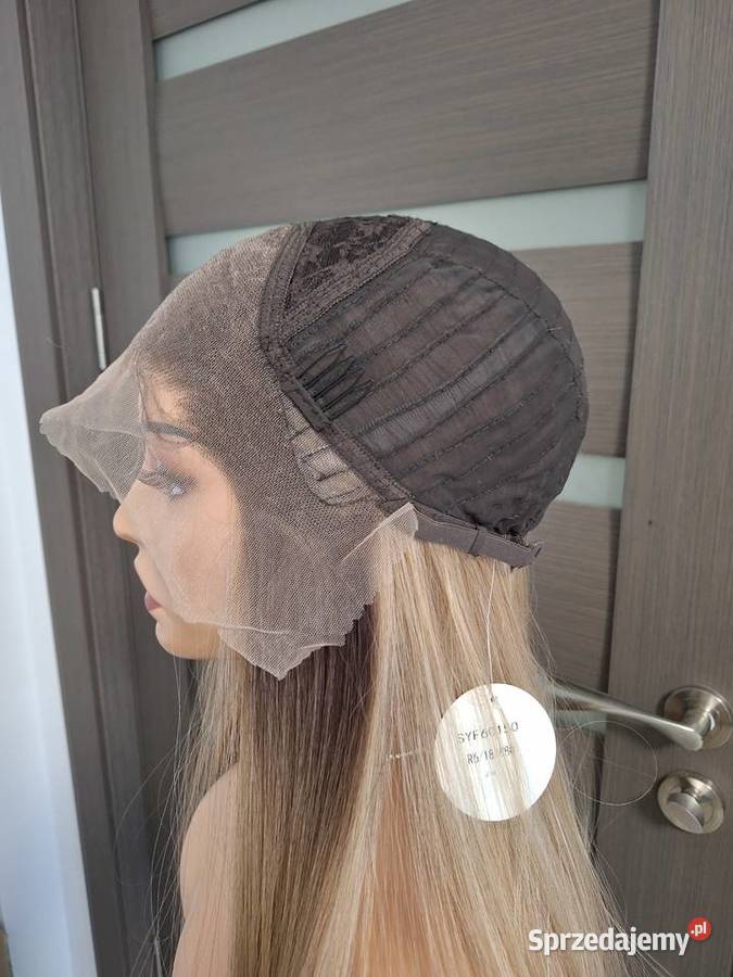 Peruka długa blond shatush z koronkową siateczką Dla kobiet Malbork