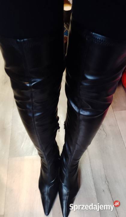 40 Topshop Długie czarne Kozaki kolano Kraków
