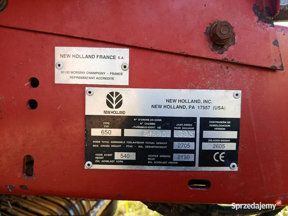 Prasa zmiennokomorowa Holland 650 mazowieckie Pcin sprzedam