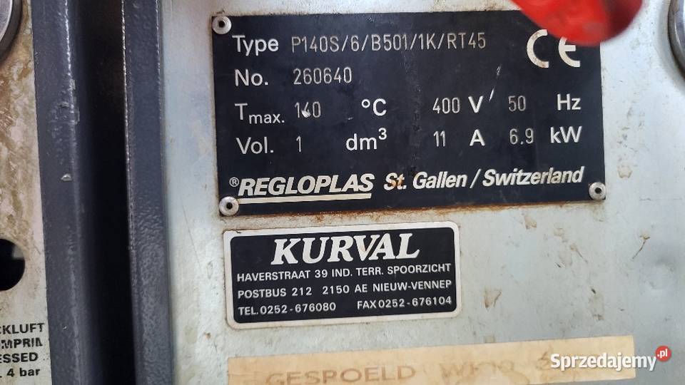 Termostat regulator temperatury formy Regloplas Produkcja
