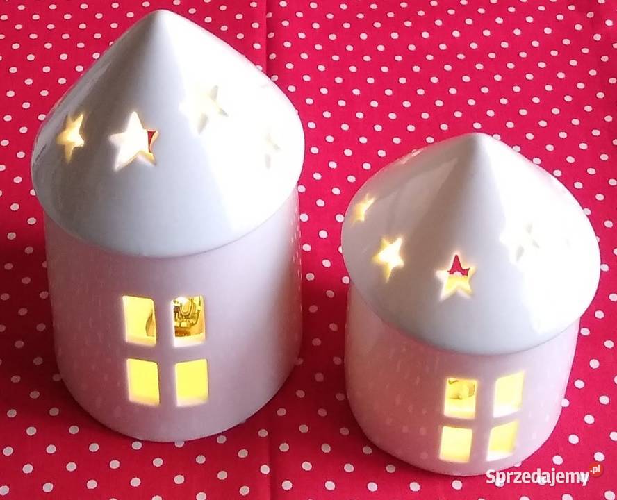 Domek Domki Led DEKO Ceramika Ozdoba Christmas Gdańsk