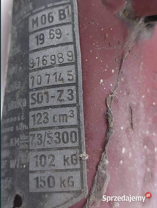 Wsk b1 1969r oryginał WSK mazowieckie Siedlce