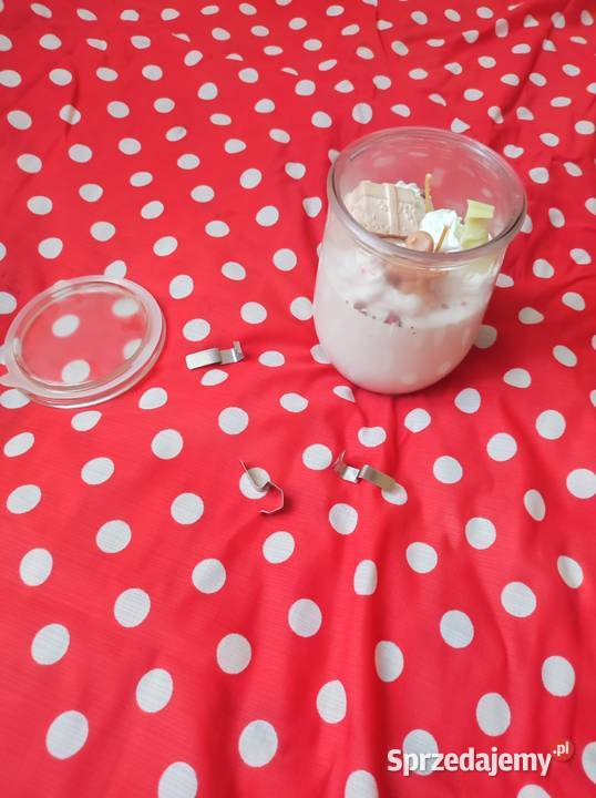 DUŻA Świeca zapachowa 3 knoty w słoiku ciastka Krotoszyn