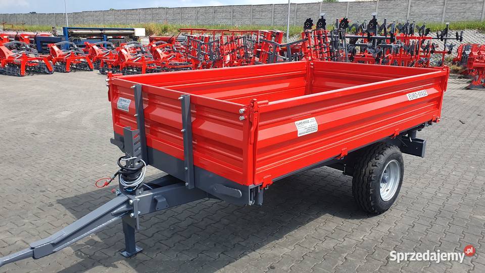 Przyczepa rolnicza ładowność 3t EuroMasz Kielce