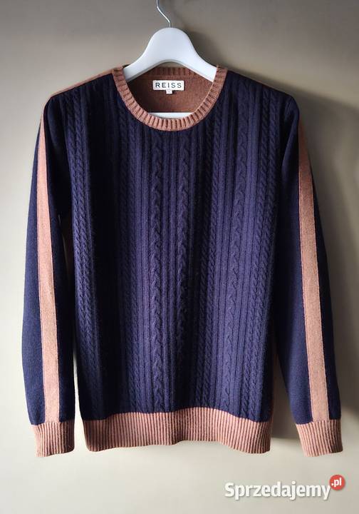 Piękny sweter męski Reiss rozmiar L bogaty