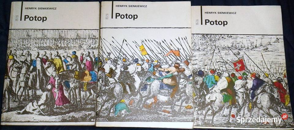 Potop 3 Tomy Henryk Sienkiewicz Rok wydania 1984 lubelskie Chełm