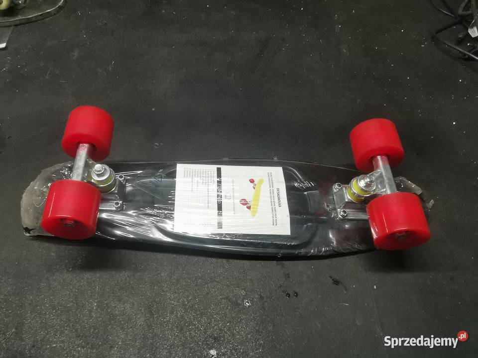 Deskorolka Fiszka czarna czerwone kółka Nowa Ruda Śląska sprzedam