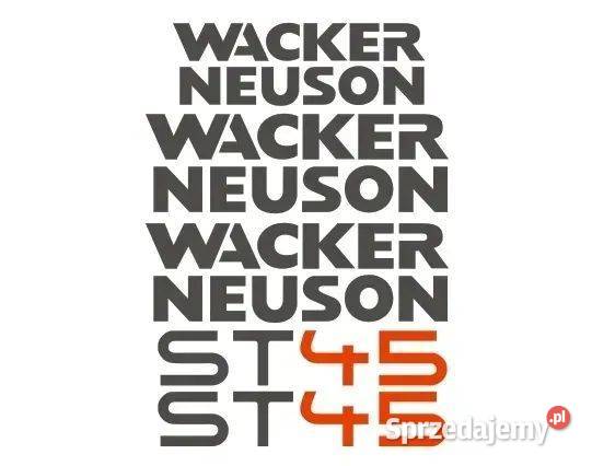 Naklejki oklejenie Wacker Neuson ST45 Zamiennik Janików