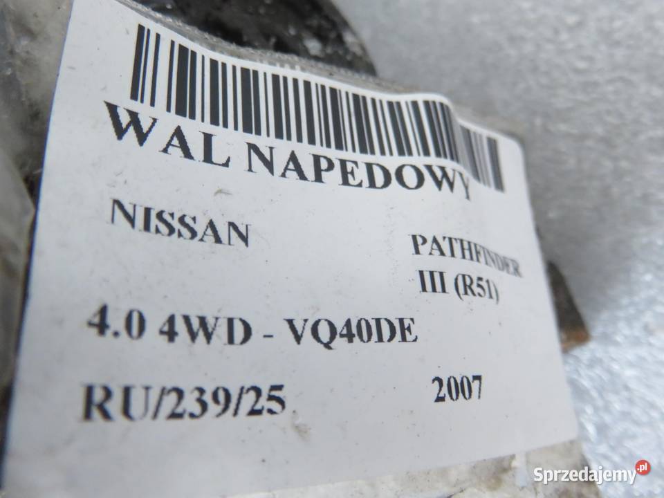 WAŁ NAPĘDOWY TYLNY PATHFINDER R51 40 osobowe