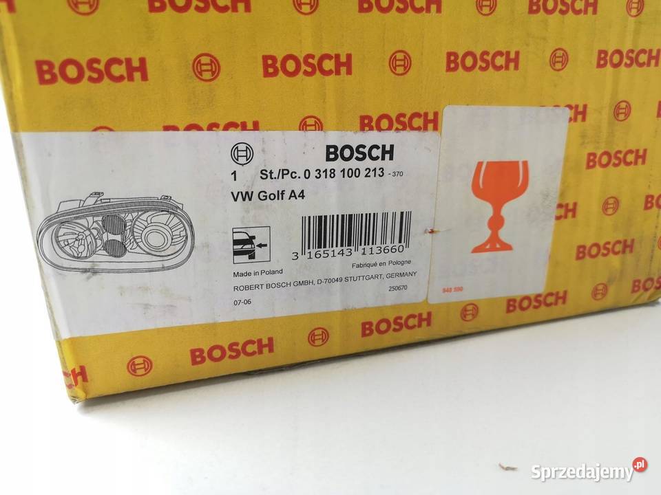LAMPA LEWA PRZOD PRZEDNIA VW GOLF IV 4 BOSCH