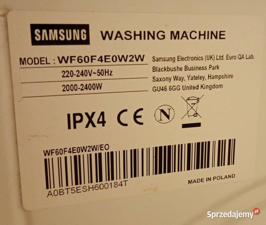 Pralka samsung 6 ecobubble 1200 obr Bielsko-Biała