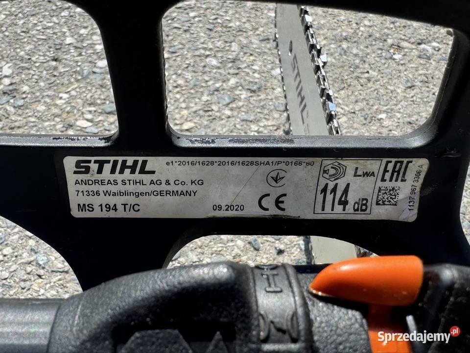 Pilarka spalinowa STIHL MS 194 T moc 19 30 Łódź