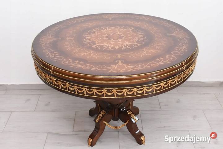 Barokowy Owalny Stolik Kawowy Stół Stolik małopolskie Kraków
