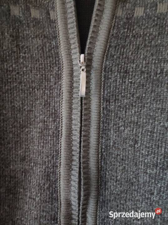 pulower sweter zasuwany z kieszeniami wełniany Kielce