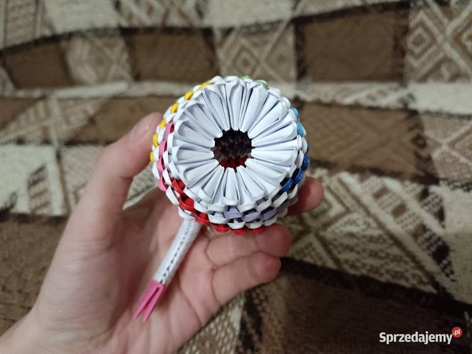 Mini Łabędź Kolorowy Origami Modułowe 3D Rękodzieło Rękodzieło Kwidzyn