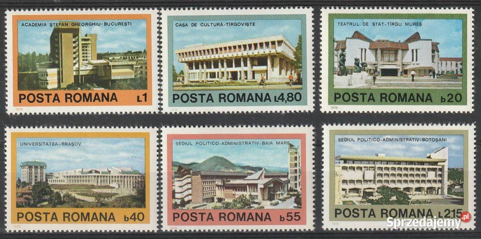 RUMUNIA UNIWERSYTETY 1979 CZYSTE Łódź