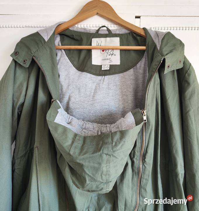 Kurtka parka Esmara 46 3XL bawełna zielona Wiosenna/Jesienna