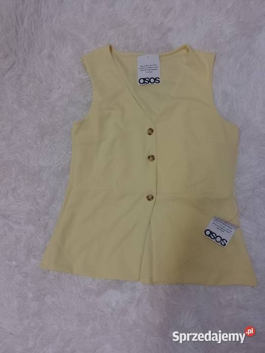4042 ASOS Design Żółta kamizelka letnia z Rozmiar 42(XL) Kraków