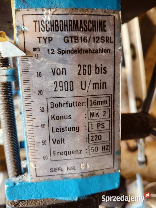 Wiertarka pozioma niemiecka solidna 95 wysokości Sandomierz