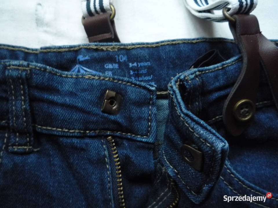 Lupilu r 104 Spodnie jeansy z szelkami Nowe Szczecin sprzedam