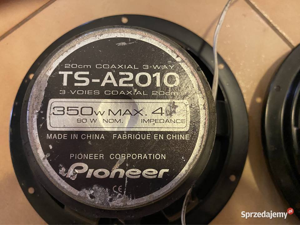 Głośniki Pionieer TSA2010 350w x2 Moc 700 Głośniki