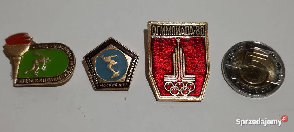 odznaki 3 Olimpiada Moskwa 1980 Rosja ZSRR 8 mazowieckie sprzedam